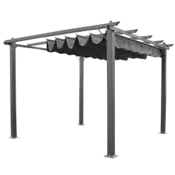 Bois le Duc Overkapping Tuin<Pergola Aviano 3 x 3 m grijs