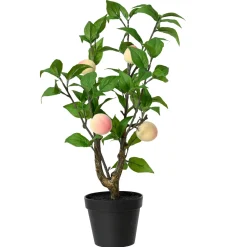 Decoris Kunstplanten En Kunstbloemen<Perzikplant in pot 48 cm
