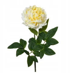 Everlands Kunstplanten En Kunstbloemen<Pioen op steel 70 cm zacht geel
