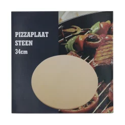 Barbecueaccessoires<Pizzaplaat steen BBQ 34 cm