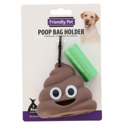 Friendly Pet Hondenverzorging<Poepzakhouder+navulling Droppie bruin