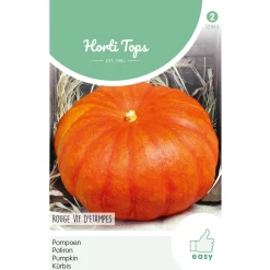 Horti Tops Moestuin<Pompoen rouge vif d'etampes zaad