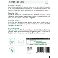 Horti Tops Moestuin<Postelein groene, zaad
