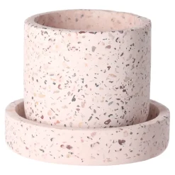 Natural Collections Vazen En Potten<Pot cement roze 10 x 9 cm
