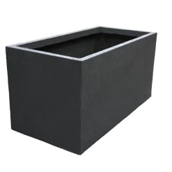 Mega Collections Tuindecoratie<Pot Clayfibre Bigular antracite 60 cm
