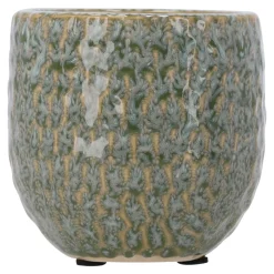 Natural Collections Vazen En Potten<Pot keramiek groen 8 x 8 cm