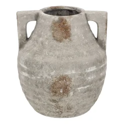 Vazen En Potten<Pot kruik met oren 19 x 16 cm rustiek