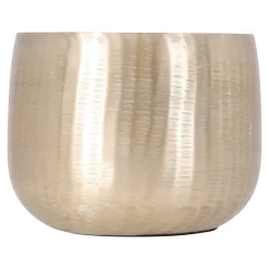 House of Seasons Vazen En Potten<Pot Rista rond champagne 14 x 17 cm