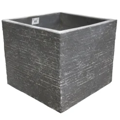Mega Collections Tuindecoratie<Pot Utah Cubi Washed Grey 23 cm