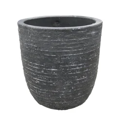 Mega Collections Tuindecoratie<Pot Utah egg graphite 25 cm