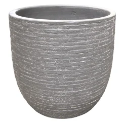 Mega Collections Tuindecoratie<Pot Utah egg washed grey 25 cm
