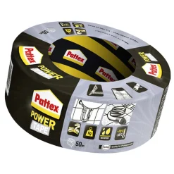 Pattex Bouw<Power tape 50Mx50mm grijs