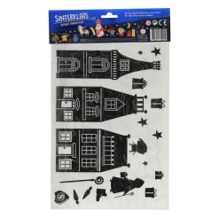 Wins Holland Kerstdecoratie<Raamstickers silhouet