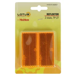 Lotus Autoaccessoires<Reflektor RH 70x28mm oranje 2st TP-027