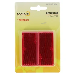 Lotus Autoaccessoires<Reflektor RH 70x28mm rood 2st TP-028