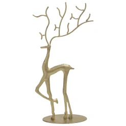 O'malley Kerstdecoratie<Rendier 34cm goud