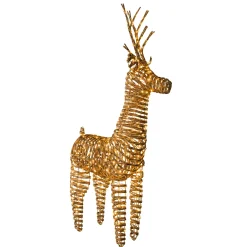 O'malley Kerstdecoratie|Kerstverlichting<Rendier 360 LED classic gold