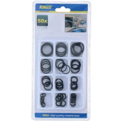 Kinzo Pompen En Sproeien<Ringenset rubber 50st assorti
