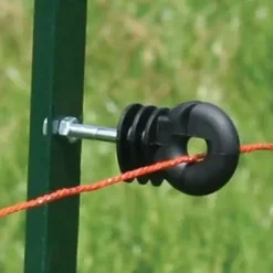 Koltec Afrastering<Ringisolator metalen paal