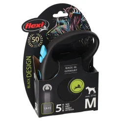 Flexi Hondenriem<Rollijn black dsgn tape M 5M blauw