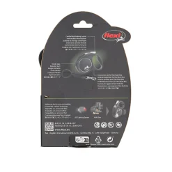 Flexi Hondenriem<Rollijn black dsgn tape M 5M blauw