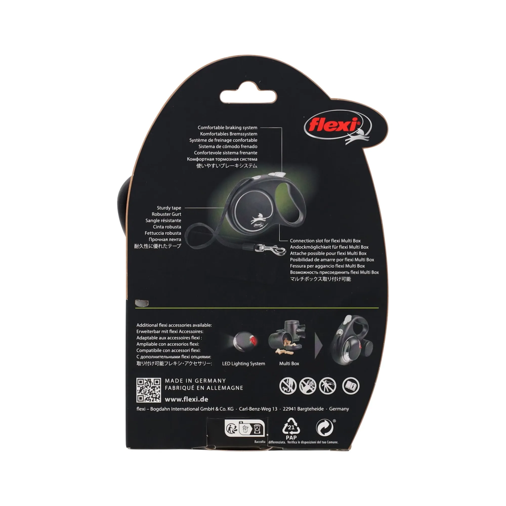 Flexi Hondenriem<Rollijn black dsgn tape M 5M groen