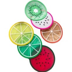 Natural Collections Koken & Tafelen<Ronde onderzetter 16 cm fruit, 6 assorti