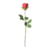 Decoris Kunstplanten En Kunstbloemen<Roos 45 cm rood