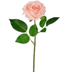 Everlands Kunstplanten En Kunstbloemen<Roos 45 cm roze