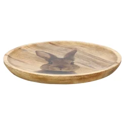 O'malley Pasen<Schaal hout konijn 25 cm