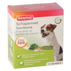 Beaphar Hondensnacks<Schapenvet bonbons mini zeewier