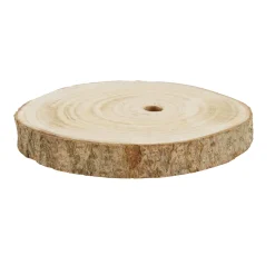 Natural Collections Kerstdecoratie|Woondecoratie<Schijf paulownia rond 20 cm