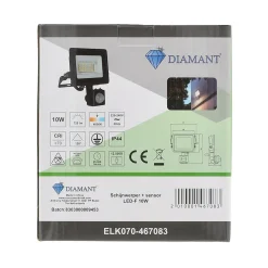 Diamant Bouwlampen<Schijnwerper met sensor LED-F 10W