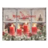 O'malley Kerstdecoratie<Schilderij Kaars LED 40 x 30 cm