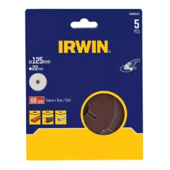 Irwin Toebehoren Elektrisch Gereedschap<Schuurschijf haakse slijper Ø125mm K60 5st.