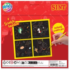 Creative Craft Group Kerstdecoratie<Scratch kaarten 4st.