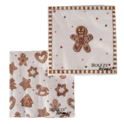 Boltze home Koken & Tafelen|Kerstdecoratie<Servet Ginger 16x16cm