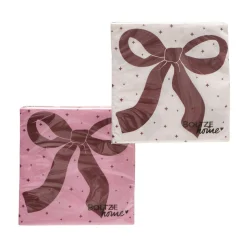 Boltze home Kerstdecoratie<Servet strik Ribba 16x16cm