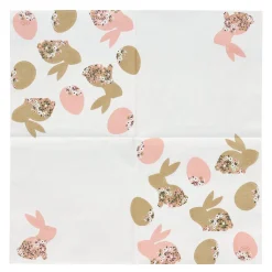 Duni Pasen|Koken & Tafelen<Servet 33x33cm blooming bunnies 20st