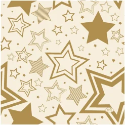 Duni Kerstdecoratie<Servet 33 x 33 cm Holiday Star Cream