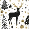 Duni Kerstdecoratie<Servet 24 x 24 cm Magic Winter