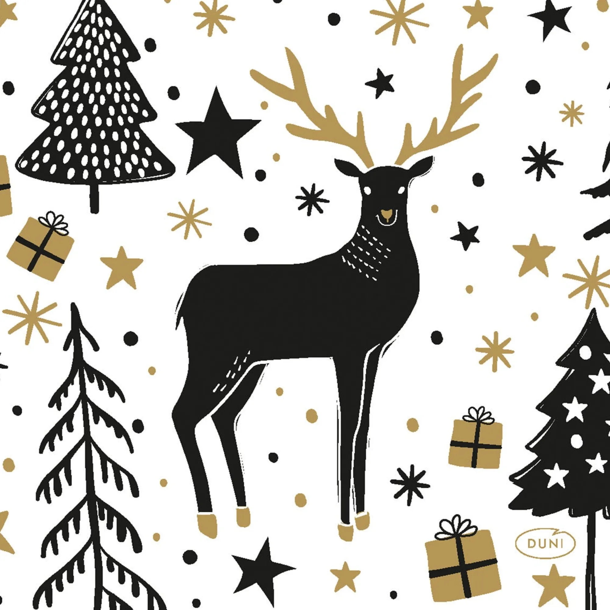 Duni Kerstdecoratie<Servet 24 x 24 cm Magic Winter