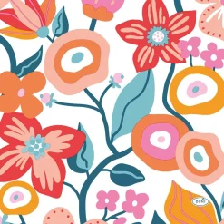 Duni Koken & Tafelen<Servet 33 x 33 cm vibrant bloom 20st