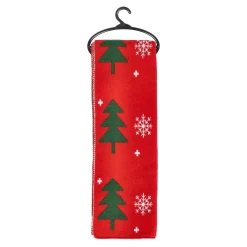 Kerstkleding<Sjaal kerstbomen rood
