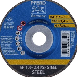 Pferd Toebehoren Elektrisch Gereedschap<Slijpschijf EH100-2,4 PSF staal