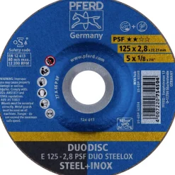 Pferd Toebehoren Elektrisch Gereedschap<Slijpschijf E125-2,8 PSF staal+RVS