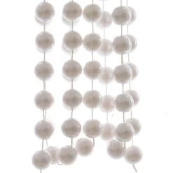 Decoris Kerstdecoratie<Slinger kraal 270 cm winterwit
