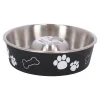 Flamingo Drink- En Voerbak Hond<Slowfeeder Kena zwart 500ml