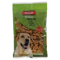 Smulti Hondensnacks<Snack bone kip 200G