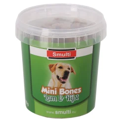 Smulti Hondensnacks<Snack bone lam + rijst 500G
